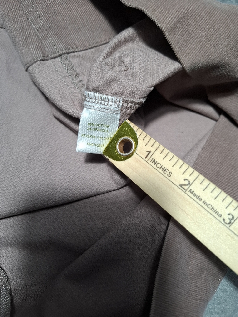 GARNET HILL Corduroy Mini Skirt Sz 8 Taupe Brown Pockets Preppy Casual Academy - Picture 8 of 8